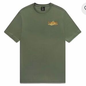 OVO Olive Green Tee with Orange Logo